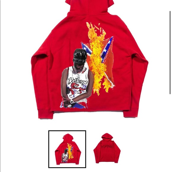 REVENGE x Ski Mask Red Lightning Hoodie